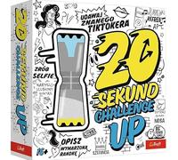 Trefl - 20 secondes Challenge UP, nouvelle version - Jeu de société, plus de 400 défis fous, cartes de défi et sablier, jeu pour adultes et enfants à partir de 16 ans