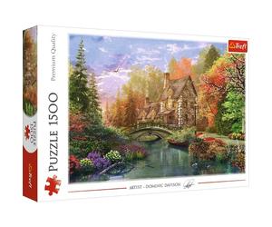 Trefl 26136 Puzzle, Haus am See, 1500 Teile, für Kinder AB 12 Jahren