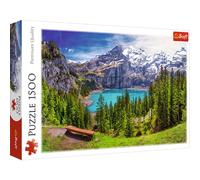 Trefl Puzzle 26166 Oeschinensee, Alpes 1500 pièces, Suisse Qualité premium pour enfants dès 12 ans