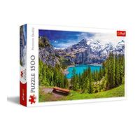 Puzzle Montagnes - TREFL - Lac d'Oeschinen - 1500 pièces - Adulte - 85 x 58 cm