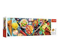 Trefl 29046 Puzzle, Süße Leckerbissen, 1000 Teile, Panorama, für Kinder AB 12 Jahren