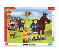 Trefl - Puzzle encadré 'Toujours sur ses gardes' Sam le Pompier 25 pièces dès 4 ans