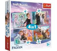 TREFL 34381 Puzzle 4in1 Frozen - 12, 15, 20 et 24 pièces