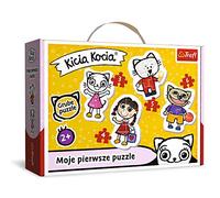 Trefl 36088 Lot de 4 Puzzles Kicia Kocia Les Chatons Joyeux de 3 à 6 pièces, Baby Classic, pour Enfants à partir de 2 Ans