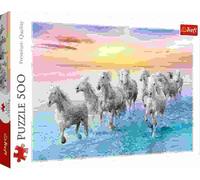 TREFL 37289 Puzzle Chevaux blancs au galop - 500 pièces
