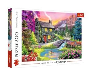 Trefl 37325, Puzzle, Bergidyll, 500 Teile, für Kinder AB 10 Jahren