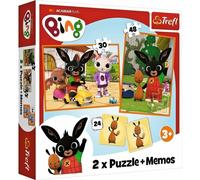TREFL 3in1 Bing-Set (2x puzzle + jeu de mémoire)