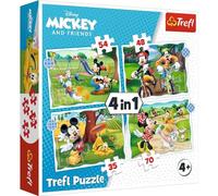 TREFL Puzzle 4 en 1 Mickey Mouse : Belle journée G