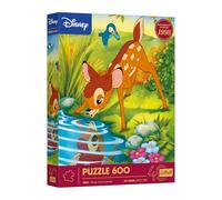 Trefl - 40e Anniversaire de Trefl : Disney, Bambi - Puzzle de 600 Pièces - Puzzle DIY avec Les Personnages des Films animés Classiques de Disney, pour Les Adultes et Les Enfants à partir de 14 Ans