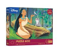 Trefl - 40e Anniversaire de Trefl : Disney, Pocahontas - Puzzle 600 Pièces - Puzzle DIY avec Les Personnages des Films animés Classiques de Disney, pour Les Adultes et Les Enfants à partir de 14 Ans