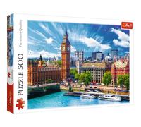 Trefl Puzzle Londres ensoleillé (Sunny Day in London) – 500 pièces, coloré