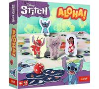 Trefl - Aloha!, Lilo&Stitch - Jeu de Société Famille avec Personnages de Conte de Fées, Jeu de Famille Rapide pour Adultes et Enfants à partir de 4 ans