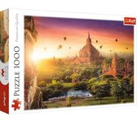Trefl - Ancien Temple, Birmanie - Puzzle 1000 Pièces - Temples Bouddhistes, Coucher de Soleil, Puzzle DIY, Divertissement Créatif, Amusant, Puzzles Classiques pour Adultes et Enfants 12+
