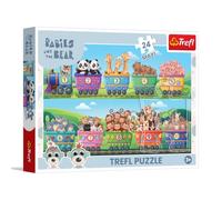 Trefl - Babies and The Bear, Le Monde des Petites Aventures | Puzzle Maxi 24 pièces, grandes pièces, divertissement créatif, pour les enfants à partir de 3 ans