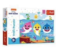 Trefl - Baby Shark, Monde sous-Marin des Requins - Puzzle 30 Pièces - Puzzles Colorés avec des Personnages de Contes de Fées, Nickelodeon, Divertissement Créatif