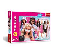 Trefl - Barbie et Son Monde - Puzzle 160 pièces - Puzzle Rose avec la poupée la Plus Populaire au Monde, Barbie et Ses Amis, Divertissement créatif, Amusant pour Les Enfants à partir de 6 Ans