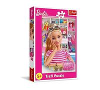 Trefl - Barbie, Meet Barbie - Puzzle 100 pièces - Puzzle Rose avec la poupée la Plus Populaire au Monde, Divertissement créatif, Amusant pour Les Enfants à partir de 5 Ans