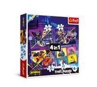 Trefl - Batwheels, Découvrez Batwheels - Puzzle 4en1, 4 Puzzle, de 12 à 24 Pièces - Différents Niveaux de Difficulté, Amusement pour Les Enfants à partir de 4 Ans
