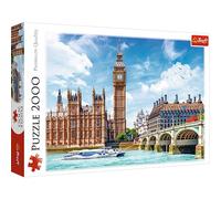Trefl - Big Ben, Londres, Angleterre - Puzzle 2000 Pièces - Capitale Européenne, Paysage Urbain, Points de Repère Célèbres, Créatif, Puzzles Classiques pour Adultes et Enfants de Plus de 12 Ans