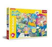 Trefl - Bob l’ÉpongeBob l’Éponge sur l’île de Bikini - Puzzle 300 Pièces - Puzzle coloré avec des Personnages de Film Animé, Divertissement Créatif, Loisir pour Les Enfants à partir de 8 Ans