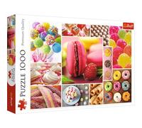 Trefl - Bonbons - Collage - 1000 Pièces, Bonbons, Bonbons Appétissants, Gâteau, Bonbons Délicieux, DIY Puzzle, Divertissement Créatif, Cadeau, Amusement, Puzzles Classiques