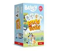 Trefl Boom Boom, Bluey - Un jeu familial dynamique, plaisir de jeu fou avec clochette, plaisir de jeu avec les personnages de la série animée « Bluey », pour les enfants à partir de 6 ans