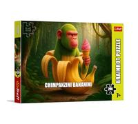 Trefl - BrainRots, Chimpanzini Bananini - Puzzle de 200 pièces - Puzzle coloré représentant Un Univers surréaliste, pour Les Enfants à partir de 7 Ans