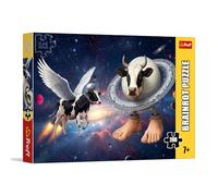 Trefl - BrainRots, La Vache Spatiale - Puzzle de 200 pièces - Un Puzzle coloré représentant Un Univers surréaliste, pour Les Enfants à partir de 7 Ans