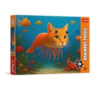 Trefl - BrainRots, Le Chat sous-Marin - Puzzle de 200 pièces - Puzzle coloré représentant Un Univers surréaliste, pour Les Enfants à partir de 7 Ans
