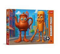 Trefl Puzzle BrainRots Tung Tung Sahur – Coloré, univers surréaliste – 200 pièces, dès 7 ans