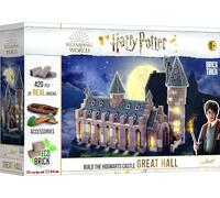 Trefl Brick Trick Build with Bricks - Great Hall, Grand Hall - Harry Potter, Poudlard, École De Magie, EKO Brick Blocks, DIY, Plus De 410 Briques, Réutilisable, Set Créatif pour Enfants De Plus De 8