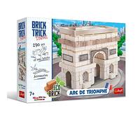 Trefl - Brick Trick Constuire avec la Brique Voyage - Arc de Triomphe - Symbol, France, Brique Naturelle, Blocs de Briques ÉCO, Bricolage, Plus de 290 Briques, pour Les Fans de Construction