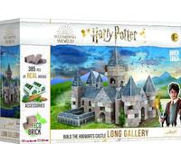 Trefl Brick Trick Costruisci con i mattoncini - Long Gallery, Galleria lunga - Harry Potter, Hogwarts, Magia, oltre 385 mattoncini, mattoncini ECO, fai da te, riutilizzabili