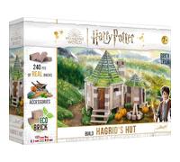 Trefl - Brick Trick Harry Potter- Hagrid's Hut - Construire avec des Briques, Cabane de Hagrid, Blocs de Brique ÉCO, Bricolage, 240 Briques, Réutilisable