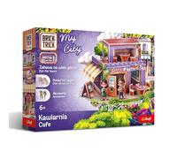 Trefl - Brick Trick My City : Café - 50 Briques en véritable Brique, réutilisables, kit créatif pour Les Enfants à partir de 6 Ans