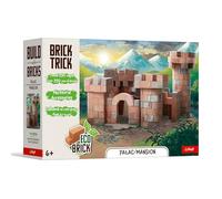Trefl - Brick Trick : Palais/Mansion - Construisez avec des Briques, des Blocs ECO en Briques véritables, 350 Briques, réutilisables, Ensemble créatif pour Les Enfants de 6 Ans et Plus