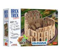 Trefl - Brick Trick Travel - Colosseum - Build with Brick Travel, Colosseum, EKO Brick Bricks, 450 Briques, réutilisables, Set créatif pour Les Enfants de 7 Ans et Plus
