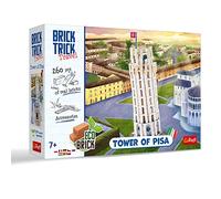 Trefl-Brick Trick Travel-Tour de Pise-Construire avec des Briques de Voyage, Tour penchée de Pise, EKO Brick Bricks, Ensemble créatif pour Les Enfants de 7 Ans et Plus
