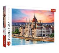 Trefl - Budapest, Hongrie - Puzzle 500 Éléments - Capitale Européenne, Sites Touristiques Célèbres, Voyages, Créatif, Amusement, Puzzles Classiques pour Adultes et Enfants de Plus de 10 Ans
