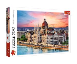 Trefl - Budapest, Hongrie - Puzzle 500 Éléments - Capitale Européenne, Sites Touristiques Célèbres, Voyages, Créatif, Amusement, Puzzles Classiques pour Adultes et Enfants de Plus de 10 Ans