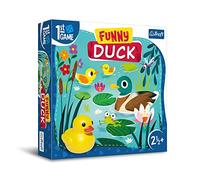 Trefl - Canard drôle, premier jeu de société - Jeu de société pour les plus petits, canard en caoutchouc, grands éléments, jeu coopératif avec tâches pour les tout-petits, apprentissage ludique, jeu