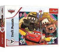 Tréfl - Cars, Voitures en Excès de Vitesse - Puzzle 30 Elements - Puzzle Coloré avec Personnages Disney Cars 3, Divertissement créatif, Amusant pour les enfants à partir de 3 ans
