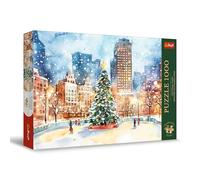 Trefl Central Park Winter Wonderland Lot de 1 000 pièces de qualité supérieure Motif intemporel Ajustement parfait pour adultes et enfants de 14 ans et plus