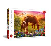 Trefl-Chevaux dans la Prairie-Puzzle 500 éléments-Puzzle pour Les Amoureux des Animaux, Chevaux, DIY, Amusement, Puzzles Classiques pour Adultes et Enfants de 10 Ans et Plus.