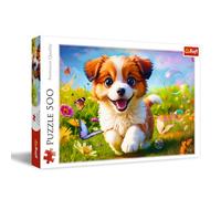 Trefl Chien Joyeux 500 Pièces DIY avec Animaux, Divertissement Créatif, Puzzle Classique pour Les Adultes et Les Enfants à partir de 10 Ans, 37524, Multicoloured