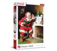 Trefl Coca-Cola, Le Père Coin du feu 1000 Pièces-Puzzle de Noël, pour Les Adultes et Les Enfants à partir de 14 Ans, 10922, Multicolor