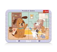 Trefl - comme Un Chien et Un Chat - Puzzle-Cadre 2 en 1 pour bébé | pour les enfants à partir de 2 ans