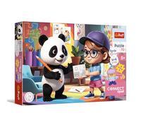 Trefl Puzzle Connect Squad Connect Amy – 70 pièces, figurine et blocs inclus – Dès 5 ans