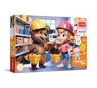 Trefl - Connect Squad, Connect Ivy - 70 pièces - Puzzle coloré avec Figurine et Blocs Inclus, pour Les Enfants âgés de 5 Ans et Plus