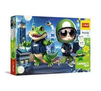 Trefl - Connect Squad, Connect Mark - 70 pièces - Puzzle coloré avec Figurine et Blocs Inclus, pour Les Enfants âgés de 5 Ans et Plus
